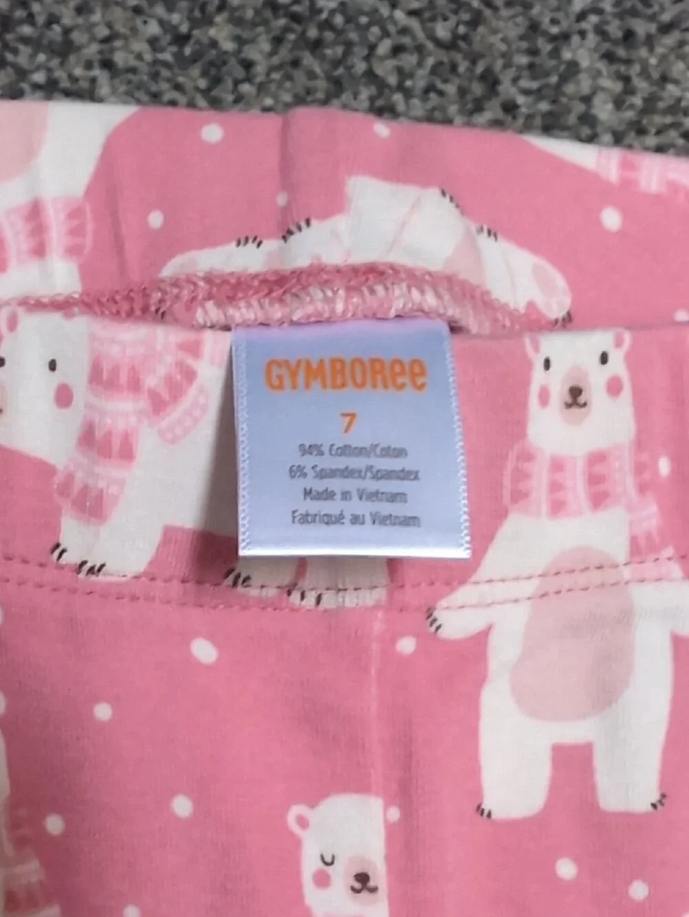 NWT Sz 7 Gymboree Dress Pink Polar Bear Dress with Matching Leggings + Cat